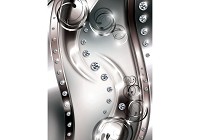 Красивые флизелиновые фотообои на кухню 184x254 см 3Д Диамантовые узоры (2272V4A)+клей