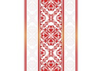 Флизелиновые фотообои в спальню 184x254 см Красная вышиванка (2289V4A)+клей