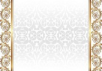 Флізелінові фотошпалери в коридор 416x254 см Золотий і білий орнамент (2290VEXXXL)+клей - вид 1 мініатюра