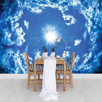 Флизелиновые фотообои на всю стену 416x254 см Солнце и облака (2306VEXXXL)+клей