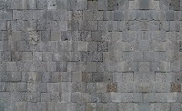 Флизелиновые фотообои 416x254 см Стена из серых каменных плиток (2321VEXXXL)+клей