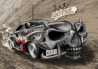Ночная дорога флизелиновые фотообои 368x254 см Мотель Alchemy Death Rod 666 (2329V8) +клей