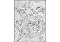 Флизелиновые фотообои 184x254 см Цветы на белой кирпичной стене (2340V4A)+клей