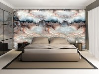 Зал флизелиновые фотообои 416x254 см Красивый светлый мрамор на стену (644VEXXXL)+клей