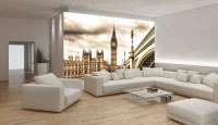 Флізелінові фотошпалери до зали 368 x 254 см місто Лондон Біг Бен (843V8)+клей - вид 1 мініатюра