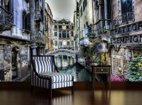 Готовые флизелиновые фотообои 368x254 см Старая улица в Венеции (1729V8)+клей