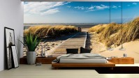 3д флизелиновые фотообои в спальню 254x184 см Дорога ведет на пляж (1021V4)+клей
