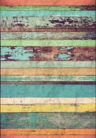 Плотные фотообои 366x254 см Цветные деревянные стены №291+клей - вид 1 миниатюра