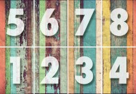 Плотные фотообои 366x254 см Цветные деревянные стены №291+клей - вид 4 миниатюра