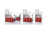 Фотообои флизелиновые 3D город Лондон 375х250 см Телефонные будки и автобус (MS-5-0020)+клей - вид 5 миниатюра