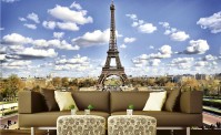 Фотообои флизелиновые 3D город Париж 375х250 см Эйфелева башня (MS-5-0025)+клей - вид 1 миниатюра