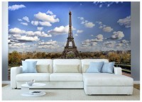 Фотообои флизелиновые 3D город Париж 375х250 см Эйфелева башня (MS-5-0025)+клей - вид 4 миниатюра