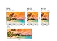 Фотошпалери флізелінові 3D Море 375х250 см Захід на острові (MS-5-0211)+клей - вид 5 мініатюра