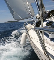 Фотообои флизелиновые 3D Корабль 225х250 см Парусник (MS-3-0192)+клей