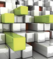 Фотообои флизелиновые 3D Фигуры 225х250 см Кубики (MS-3-0286)+клей