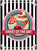 Флизелиновые фотообои на кухню 184x254 см Кексы В Стиле Пин Ап (2471V4A)+клей