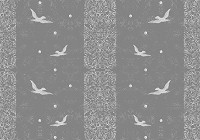 Флизелиновые фотообои 368x254 см Серые птицы и узоры (2478V8)+клей