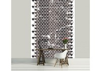 Флизелиновые фотообои 184x254 см Абстракция сердечки в темно-серой цветовой гамме (2510V4A) +клей