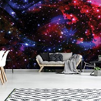 Флизелиновые фотообои космос 312x219 см Красочная Вселенная - звездное небо (2515VEXXL)+клей