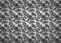 Флізелінові фотошпалери на стіну 312x219 см Біло-чорна вишивка квітами (2528VEXXL)+клей - вид 1 мініатюра