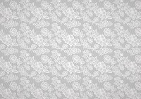 Флизелиновые фотообои 312x219 см Белая вышивка цветами на сером фоне (2530VEXXL)+клей