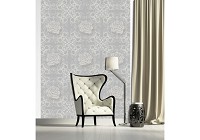 Красиві флізелінові фотошпалери на кухню 184x254 см Троянди та візерунки на сірий фон (2551V4A)+клей