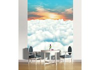 Флизелиновые фотообои в зал 184x254 см Небо над облаками (2557V4A)+клей