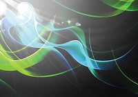 Флізелінові фотошпалери абстракція 368x254 см Хвилі на темному тлі (2588V8)+клей - вид 1 мініатюра