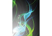 Абстракция флизелиновые фотообои 206x275 см Волны на темном фоне (2588VEA)+клей - вид 1 миниатюра