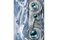 Готовые флизелиновые фотообои 206x275 см Синие шары бриллианты и вензеля (2596VEA)+клей - вид 1 миниатюра