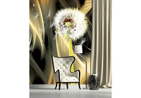 Флизелиновые фотообои 184x254 см 3Д Абстрактный фон и одуванчик (2601V4A)+клей