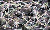Флизелиновые фотообои в коридор 312x219 см Абстрактные хаотичные волны на темном фоне (2609VEXXL)+клей