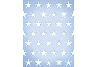 Готовые флизелиновые фотообои 184x254 см Белые звезды на синем фоне (2685V4A)+клей