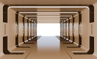3d флизелиновые фотообои 416x254 см Коричневый туннель (2800VEXXXL)+клей - вид 1 миниатюра