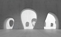 Готовые флизелиновые фотообои 368x254 см 3D Современная абстрактная архитектура (2805V8)+клей
