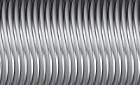 Популярные флизелиновые фотообои 416x254 см 3Д Повторяющиеся волны из металла (2847VEXXXL)+клей