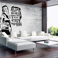 Флизелиновые фотообои с девушками граффити кирпичи 368x254 см Бэнкси Если вы хотите достичь величия 2899V8+клей - вид 7 миниатюра