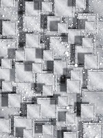 Флізелінові фотошпалери 3д 206x275 см Сіра квадратна абстракція (3029VEA)+клей - вид 1 мініатюра