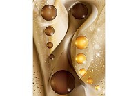 Флизелиновые фотообои 184x254 см Прозрачные шары на коричневом фоне (3073V4A)+клей