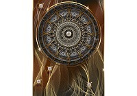 Популярные флизелиновые фотообои 206x275 см Красивый узор с мандалой на темном фоне (3090VEA)+клей - вид 1 миниатюра