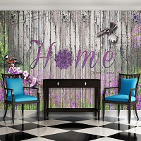 Флизелиновые фотообои под дерево 254x184 см Птички на старых досках (3147V4)+клей - вид 7 миниатюра