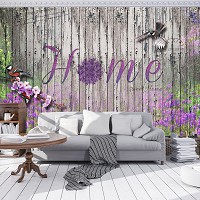 Флизелиновые фотообои под дерево 254x184 см Птички на старых досках (3147V4)+клей