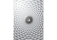 Флизелиновые фотообои 184x254 см 3Д тоннель из белых кубиков (3182V4A)+клей