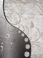 Флизелиновые фотообои 184x254 см Серый абстрактный декор (3191V4A)+клей - вид 1 миниатюра