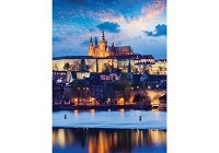 Флизелиновые фотообои красивые город 184x254 см Вечерняя Прага (3250V4A)+клей