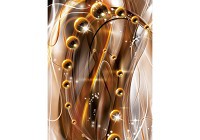 Флизелиновые фотообои в зал 184x254 см Шары в пространстве на коричневом фоне (3252V4A)+клей - вид 1 миниатюра