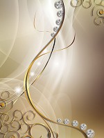 Флизелиновые фотообои 184x254 см Волнистый узор на бежевом фоне (3281V4A)+клей