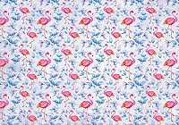 Флизелиновые фотообои на стену 254x184 см Узор из фламинго (3326V4)+клей