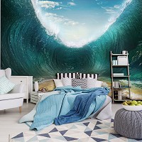 Природа Море Океан флизелиновые фотообои 254x184 см 3Д Гигантская волна (3330V4)+клей