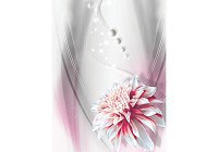 Флизелиновые фотообои для спальни 206x275 см Большой цветок на светлом фоне (3351VEA)+клей